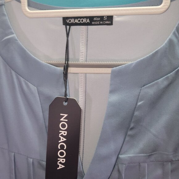 Noracora Womens Floral Print Maxi Dress Long Sleeve Size S 100% Polyester - Picture 6 of 9